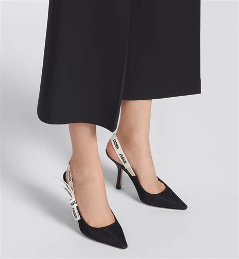 j'adore dior slingback|Dior slingback technical fabric.